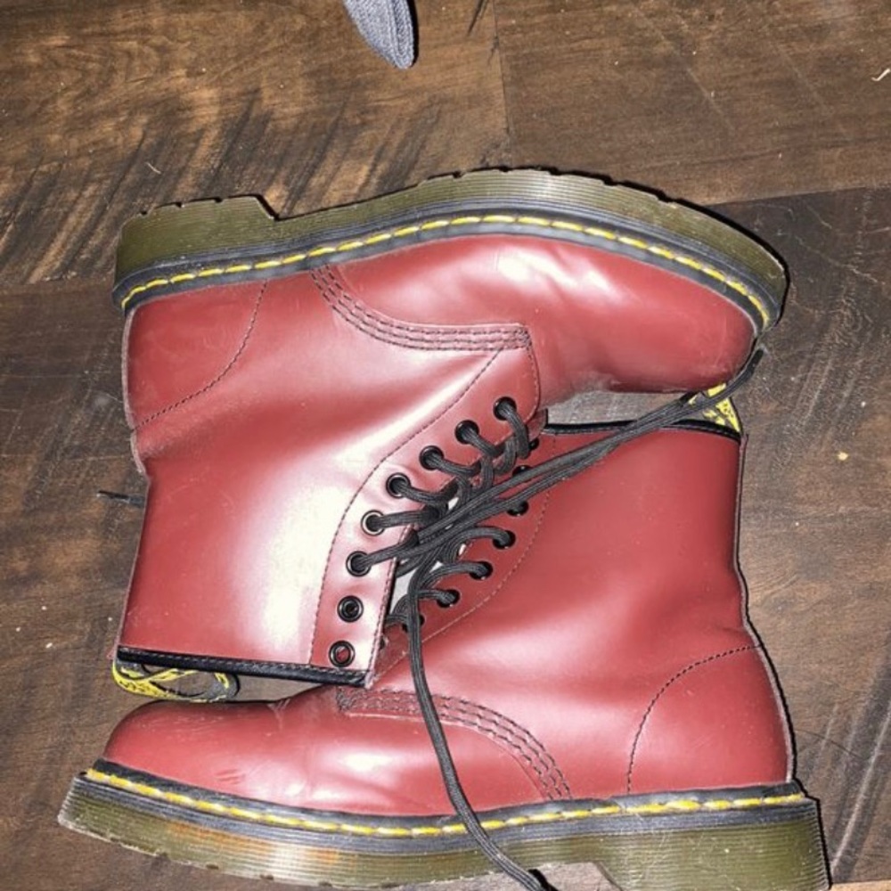 Burgundy Doc Martens